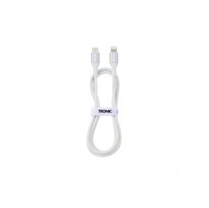 Tronic® Nabíjecí a datový kabel (zástrčka USB 2.0 typu C na Lightning®, bílá)