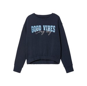 pepperts!® Dívčí tepláková mikina (146/152, navy modrá)