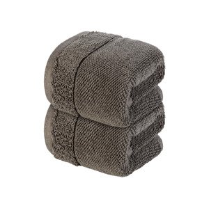 Livarno home Froté ručník pro hosty, 30 x 50 cm, 2 kusy (šedá)