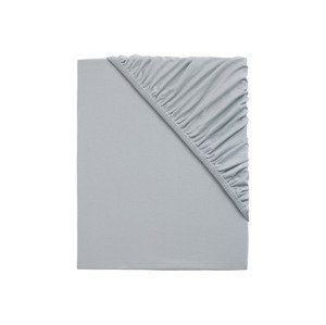 Emma Žerzejové napínací prostěradlo, 140–160 x 200 cm (šedá)