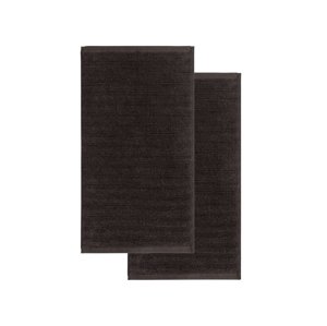 Livarno home Froté ručník pro hosty, 30 x 50 cm, 500 g/m2, 2 kusy (šedá)