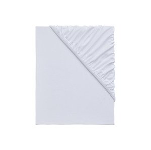 Emma Žerzejové napínací prostěradlo, 90–100 x 200 cm (bílá)