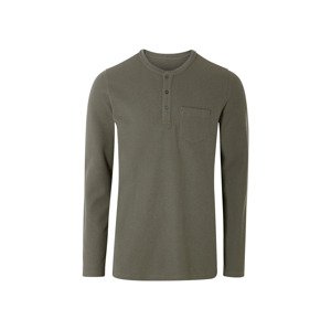 Livergy® Pánské triko s dlouhými rukávy (M (48/50), tmavě zelená)