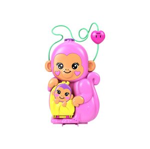 Polly Pocket Hrací svět v kabelce (opičí maminka a dítě)