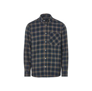 Livergy® Pánská flanelová volnočasová košile (XL (43/44), modrá/hnědá)