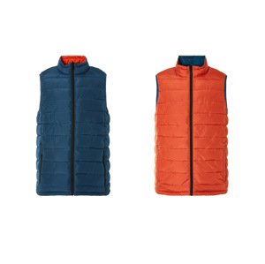 Livergy® Pánská oboustranná vesta (modrá/oranžová, XL (56/58))