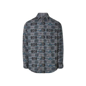 Livergy® Pánská volnočasová košile (Xxl(45/46), vzorovaná/šedá/černá)