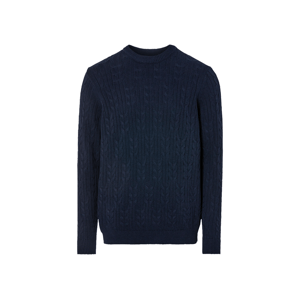 Livergy® Pánský pletený svetr (Xxl (60/62), tmavě modrá)