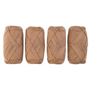 crelando® Sada bavlněné příze, 4 x 50 g (písková)