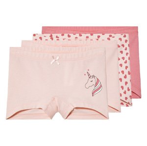 lupilu® Dívčí kalhotky s BIO bavlnou, 4 kusy (110/116, světle růžová / růžová)