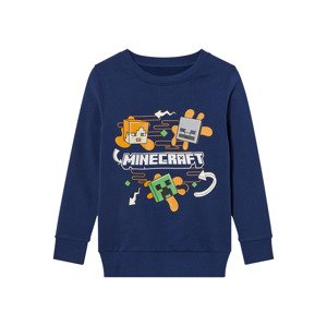 Minecraft Chlapecká mikina (146/152, modrá)
