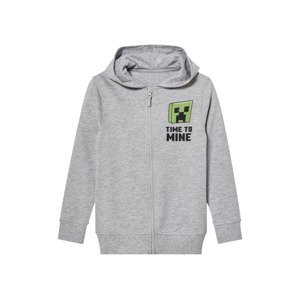 Minecraft Chlapecká mikina (122/128, šedá)