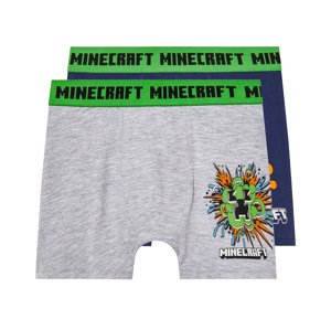 Chlapecké boxerky, 2 kusy (122/128, šedá/modrá)