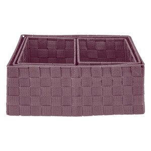 Livarno home Závěsný regál / sada úložných boxů (úložný koš, světle růžová)