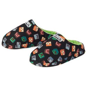 Minecraft Chlapecká domácí obuv (28/29, černá)