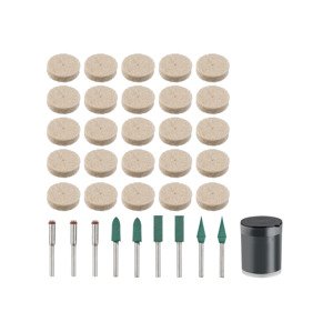 Parkside® Příslušenství pro multibrusku Pzmg 6 A1 (sada plstěných lešticích kotoučů, 35dílná)