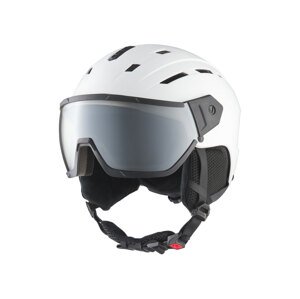 Crivit Dámská / Pánská lyžařská a snowboardová helma s fotochromatickým zorníkem (M/L, bílá)