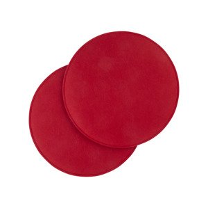Livarno home Sada podsedáků, Ø 35 cm, 2dílná (červená)