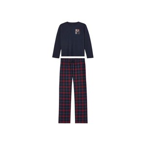 pepperts!® Chlapecké flanelové pyžamo (146/152, navy modrá)