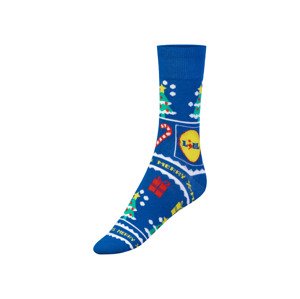 Dámské / Pánské vánoční ponožky Lidl (39-42, modrá)