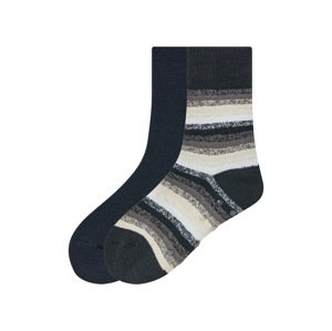 pepperts!® Chlapecké termo ponožky, 2 páry (35/38, modrá / navy modrá)
