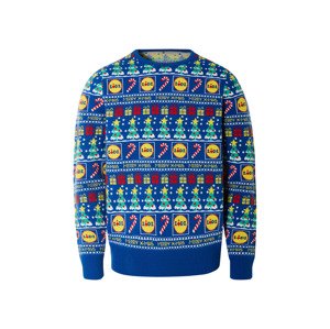 Livergy® Pánský vánoční svetr Lidl (XL (56/58), modrá)