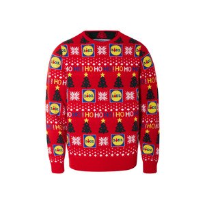 Livergy® Pánský vánoční svetr Lidl (M (48/50), červená)