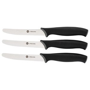 Fiskars Sada nožů, 3dílná (zoubkovaný okraj)