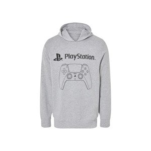 Playstation | Xbox Pánská mikina (Playstation / světle šedá, S)