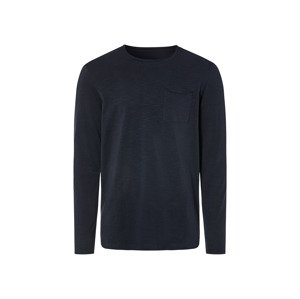 Livergy® Pánské triko s dlouhými rukávy (L (52/54), námořnická modrá)