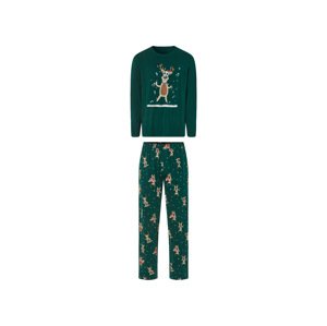 Livergy® Pánské vánoční pyžamo (XL (56/58), zelená)