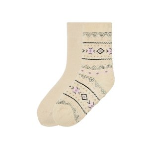 pepperts!® Dívčí termo ponožky, 2 páry (31/34, béžová)