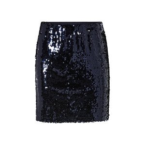 esmara® Dámská mini sukně s flitry (Xs(32/34), navy modrá)