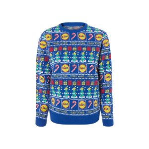 esmara® Dámský vánoční svetr Lidl (M (40/42), modrá)