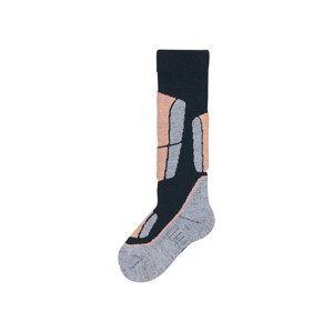 pepperts!® Dívčí funkční termo podkolenky (39-42, černá/šedá)