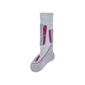 pepperts!® Dívčí funkční termo podkolenky (39-42, šedá / světle růžová)