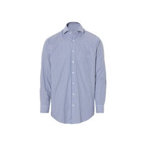 Livergy® Pánská business košile "Regular Fit" (41, pruhy/modrá/bílá)