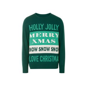 Livergy® Pánský vánoční svetr (XL (56/58), zelená)