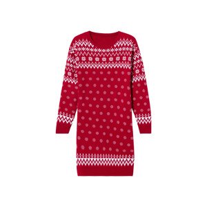 pepperts!® Dívčí pletené šaty (146/152, červená)
