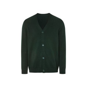 Livergy® Pánský kardigan (XL (56/58), tmavě zelená)
