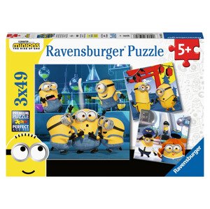 Ravensburger Dětské puzzle (Funny Minions 3x49p)