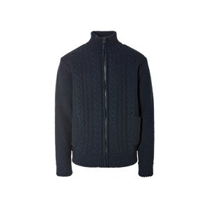 Livergy® Pánská pletená mikina (XL (56/58), navy modrá)