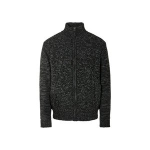Livergy® Pánská pletená mikina (L (52/54), tmavě šedá)