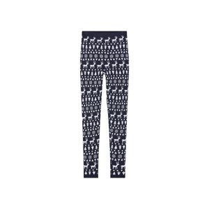 pepperts!® Dívčí bezešvé pletené legíny (146/152, modrá)