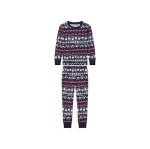 lupilu® Dívčí vánoční pyžamo (122/128, navy modrá)