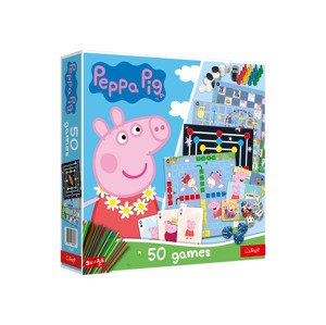 Trefl Sada 50 společenských a stolních her (Prasátko Peppa)
