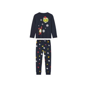 Dívčí pyžamo Grinch (122/128, navy modrá)