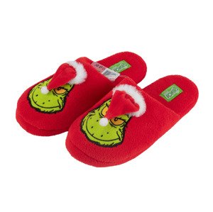 Dámská / Pánská domácí obuv Grinch (37/38, červená)