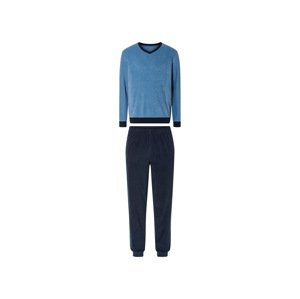 Livergy® Pánské froté pyžamo (M (48/50), modrá)