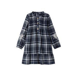 lupilu® Dívčí flanelové šaty (140, navy modrá)